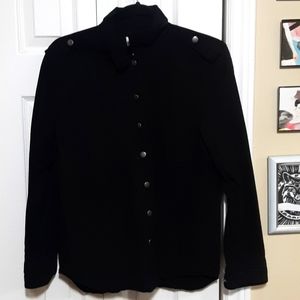 Snap button military style coat/shirt